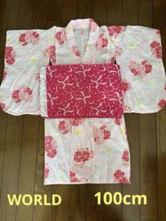 浴衣　女の子　100cm  ☆帯セット☆のサムネイル
