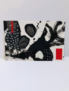 【お値下げ！】抽象画 コラージュ コラージュ 抽象画 アート 原画 ポストカードサイズ - メルカリ