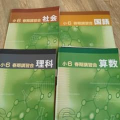 2025年 小6 春期講習会 教材 4冊セット 早稲田アカデミー - メルカリ