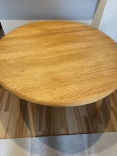 モモナチュラル ダイニングテーブル CIRCLE TOP 95 OAK - メルカリ