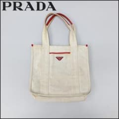 a01908 PRADA ハンドバッグ キャンバス 三角ロゴ 三角プレート a01908 PRADA ハンドバッグ キャンバス 三角ロゴ 三角プレート - メルカリ