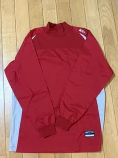 ZETT 野球用 プルオーバー レッド Lサイズのサムネイル