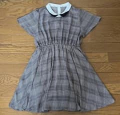 【美品✨匿名配送】マジェスティックレゴン　チェック柄　ワンピース　フリーサイズのサムネイル