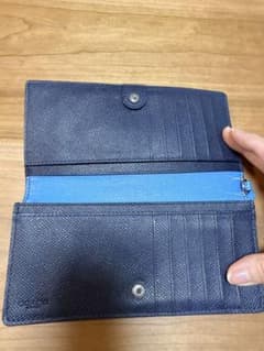 COACH 長財布 バイカラー ライトブルー ネイビーのサムネイル
