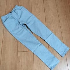 水色 スリムフィットパンツ 140cmのサムネイル