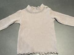 【ほぼ未使用】ベビー服 女の子 オーガニックコットン リブ編みニット 80㎝のサムネイル