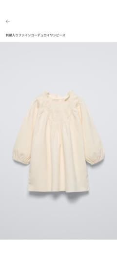 ZARA 刺繍入りワンピースのサムネイル