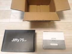 【新品未使用】Jiffy 75 LP（ホワイト） 本体＋交換用キーキャップ付 新品未使用】Jiffy 75 LP（ホワイト） 本体＋交換用キーキャップ付