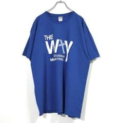 Y2K Vintage T-Shirt, Corporate Logo, Jerzees Body, Blue, XL