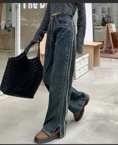 by muni:r サイドフリンジスリットパンツ Mのサムネイル