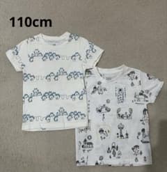 graniph（グラニフ）デザインTシャツ 2枚セット 110cm まとめ売りのサムネイル