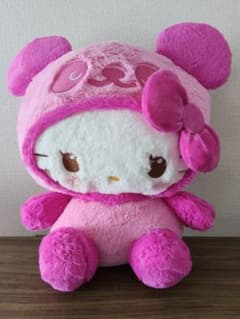 【送料込み】FuRyu PANDA HELLO KITTY ぬいぐるみのサムネイル