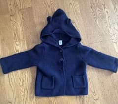 Baby GAP くまさんカーディガン ネイビー　12~18m 80センチのサムネイル