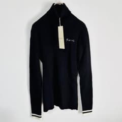 marni ウール タートルネックセーター　ブラック　新品　未使用　タグ付 marni ウール タートルネックセーター ブラック 新品 未使用 タグ付