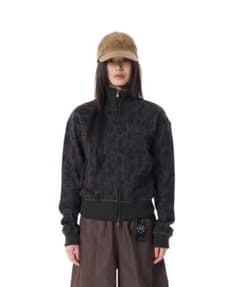 AAKAM レオパード ロゴ トラックジャケット