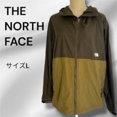 THE NORTH FACE ナイロンジャケット バイカラー カーキ×ブラックのサムネイル