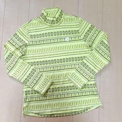 【美品】adabaT イエロー　長袖　ロングTシャツ　立ち襟