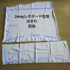 2wayレオタード生地 はぎれ 肌色 新体操