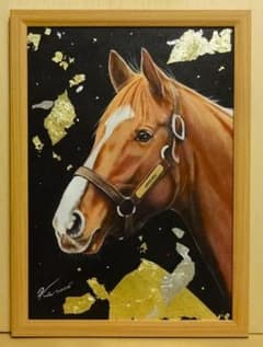 上鈴木正一 油彩画 B4『オルフェーヴル2』新作原画 超オススメの秀作です!! 上鈴木正一 油彩画 B4『オルフェーヴル8』新作原画 超オススメの作品