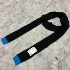 ★最終価格★韓国風 スキニースカーフ y2k 細スカーフ ニット ブラック