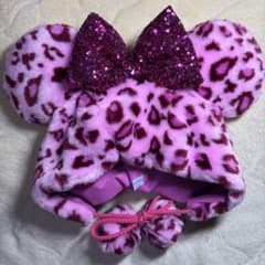 ディズニー ミニー ヒョウ柄 ファンキャップ ピンクのサムネイル