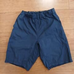 ネイビー ハーフパンツ ゴムウエストのサムネイル