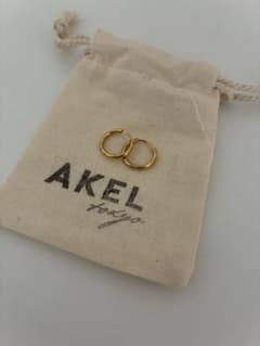 AKEL ゴールド フープピアスのサムネイル