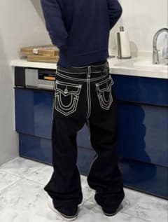 DADA着用　True Religion ブラックデニム dada着用 true religion ブラック スキニー デニム - メルカリ