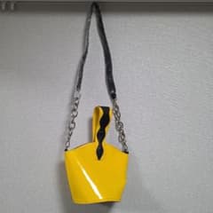 新品未使用】Sisley シスレー エナメル バケツ型 ショルダーバッグ 