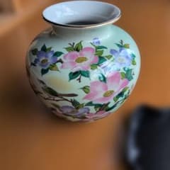 九谷焼花鳥図 花瓶 貫入釉 陶器製 フラワーベース - メルカリ