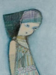 油絵 菅家令子 絵 絵画 インテリア F4-071312 人物 女性像 - メルカリ