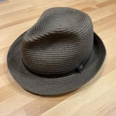 ダークブラウン フェローズ 麦わら帽子