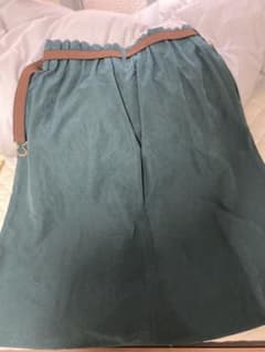 濃緑　マキシスカートのサムネイル