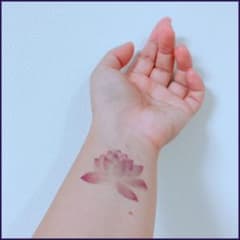 蓮タトゥーシール☆紫のサムネイル