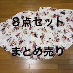 超美品　8枚　フラワープリント フリルロングスカート　他　7枚+ ワンピースのサムネイル