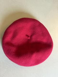 BASQUE BERET ピュアウール100% ベレー帽　キッズ　赤　フラミンゴのサムネイル
