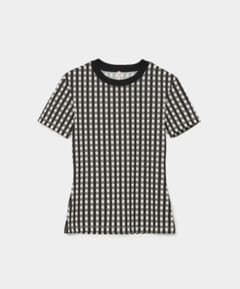 babaco ギンガムチェック 半袖 Tシャツのサムネイル
