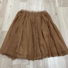 チュール フレアスカート ブラウンのサムネイル