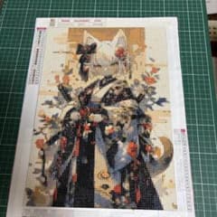 ダイヤモンドアート 和風狐面(完成品)のサムネイル