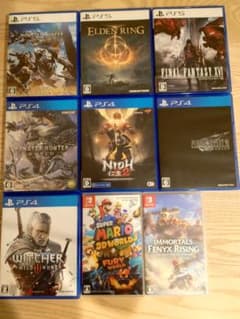 エルデンリング他 PS4 PS5 Switch ゲームソフト9本セット - メルカリ