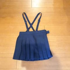 女子制服スカート　紺のサムネイル