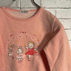familiar トップス ファミリア 120 ピンク キッズ 刺繡 トレーナーのサムネイル