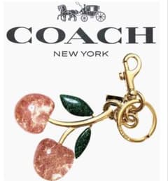 コーチ COACH さくらんぼ チェリー キーホルダー ラメ 希少 人気
