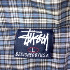 お*す様 OLD STUSSY 90,s USA製Stussy チェック柄 半袖 - メルカリ