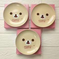 [신품 미사용] 리락쿠마 meets honey 코리락쿠마 접시 3장 세트