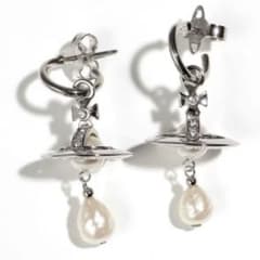 Vivienne Westwood オーブ パール ドロップピアス シルバー - メルカリ