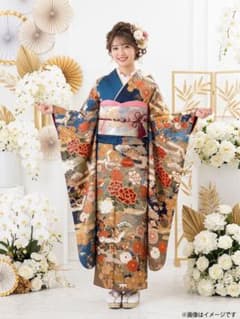 振り袖 フルセット 別誂長襦袢 成人式 金彩加工 豪華 刺繍入り 992