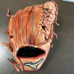 Mizuno グローバルエリート 軟式グローブ オレンジ 小・中学生向けのサムネイル