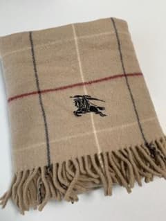 BURBERRY チェック柄ブランケット 日本製 西川産業 100%ウール - メルカリ