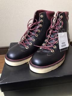 【希少!!新品未使用】RJBカウハイドエンボスブーツ　フラットヘッド 希少!!新品未使用】RJBカウハイドエンボスブーツ フラットヘッド